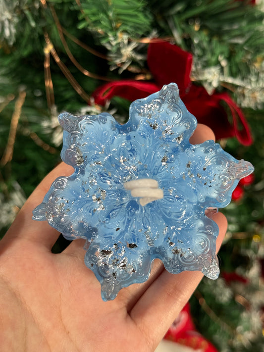 Snowflake Gel Candle