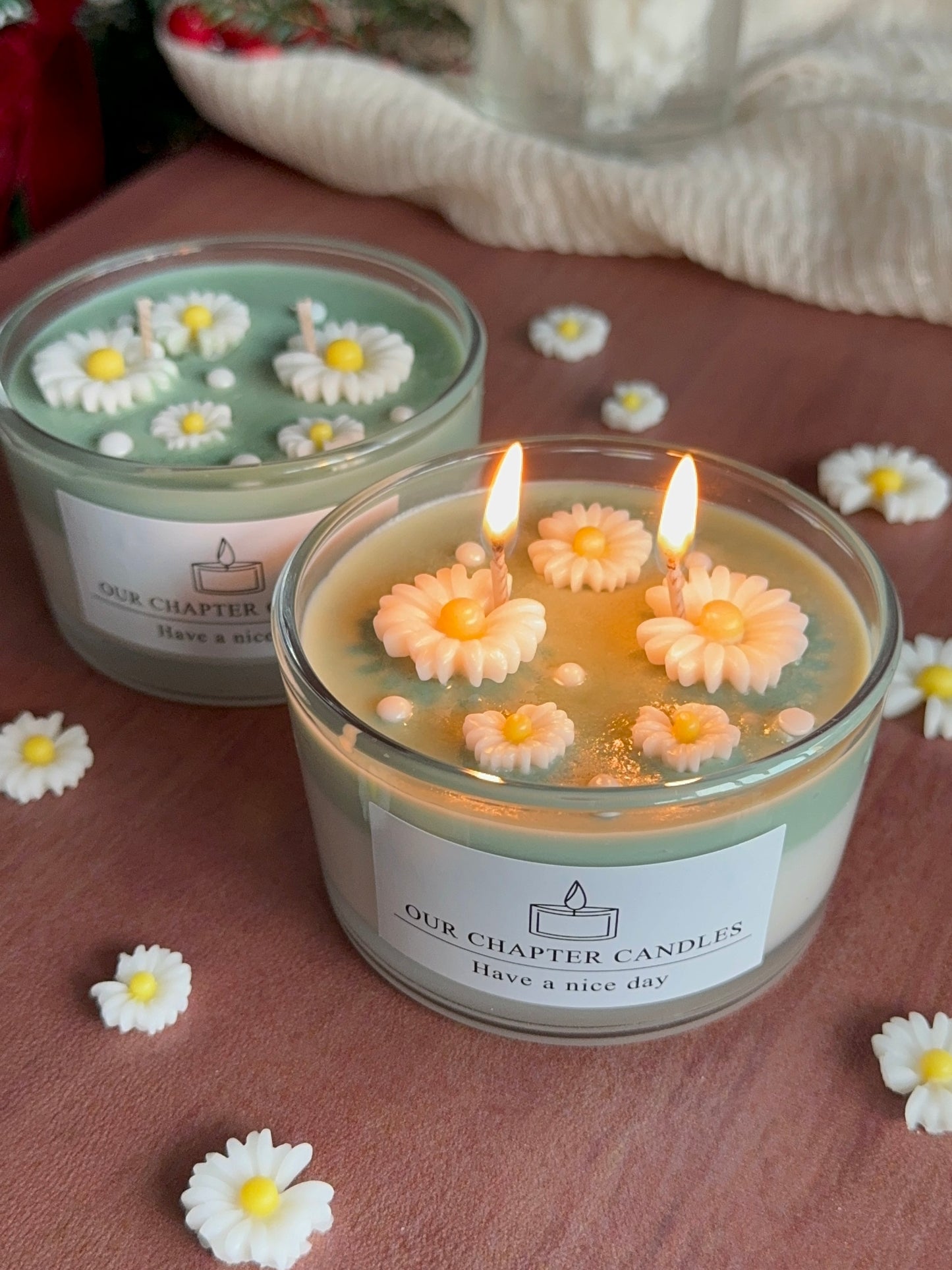 Matcha Daisy Candle