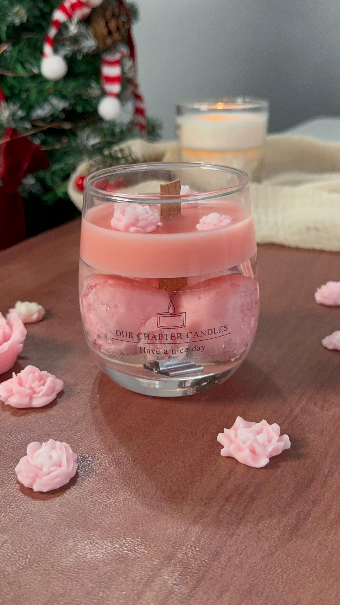 Crystal Rose Candle