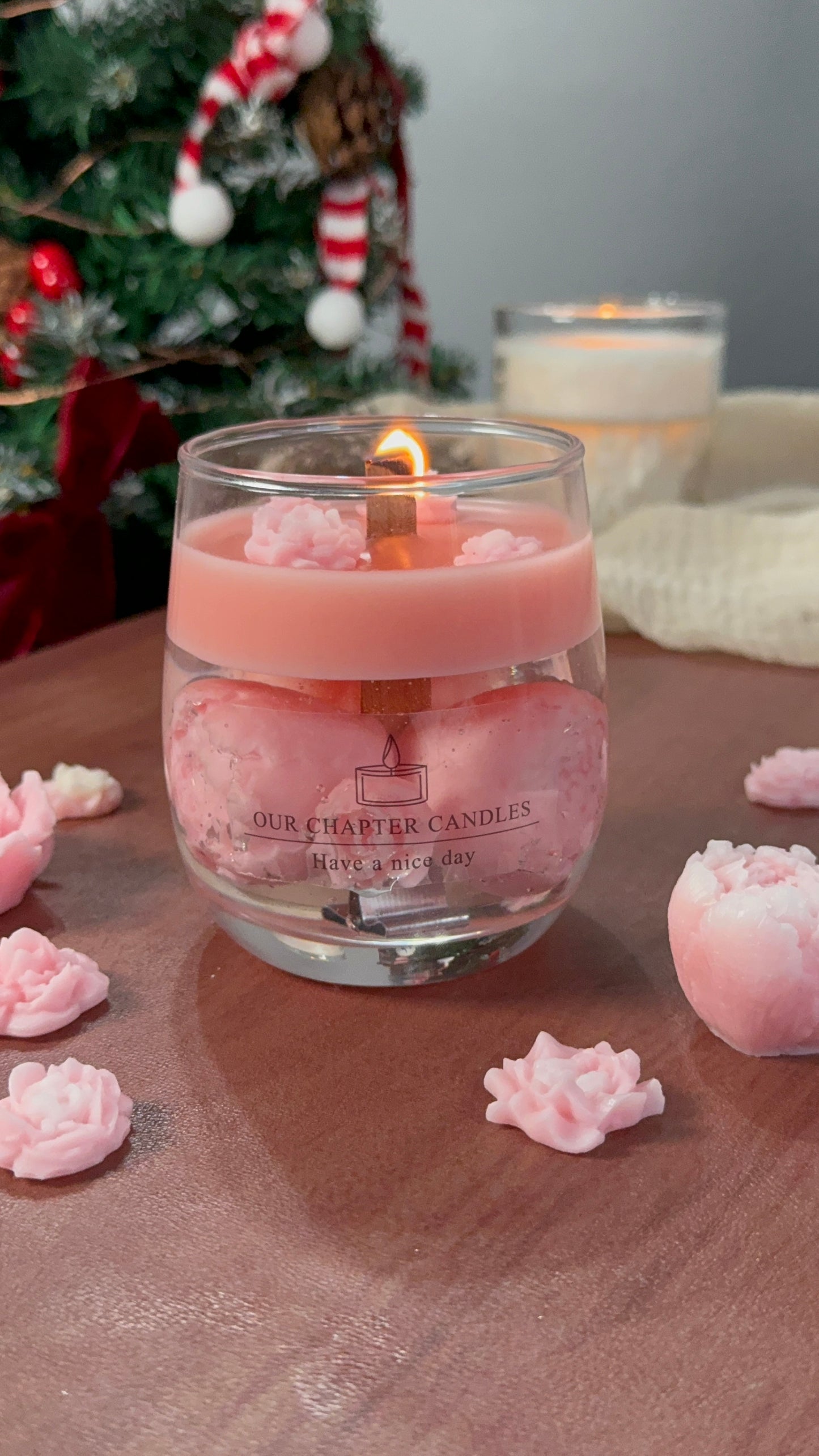 Crystal Rose Candle