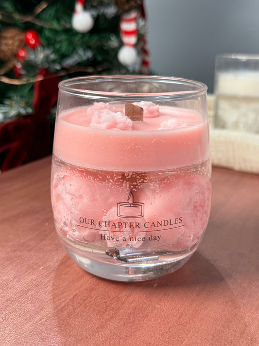 Crystal Rose Candle