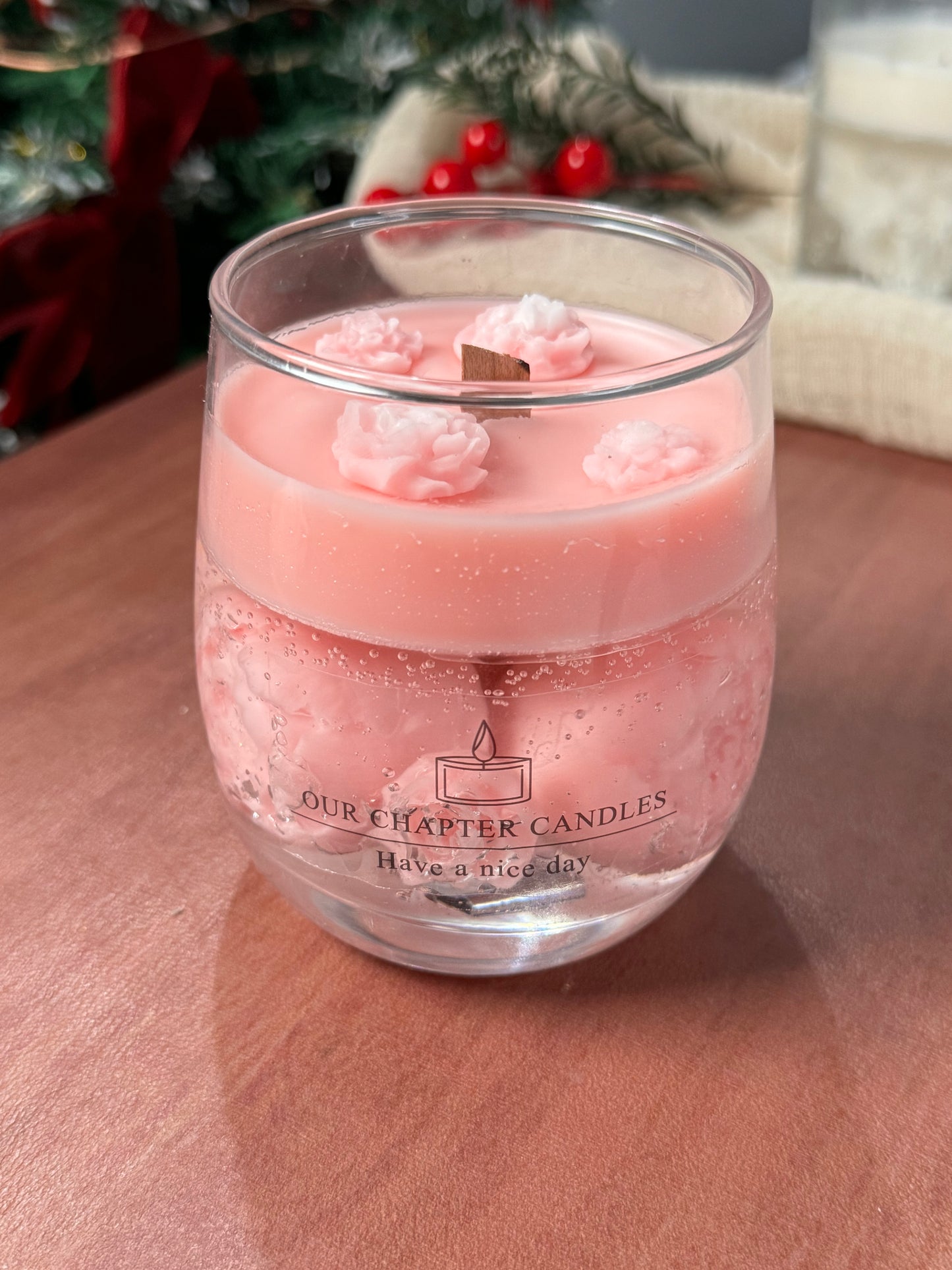 Crystal Rose Candle