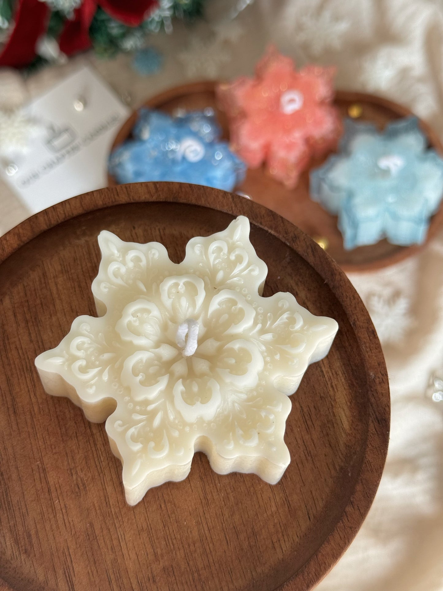 Snowflake Gel Candle
