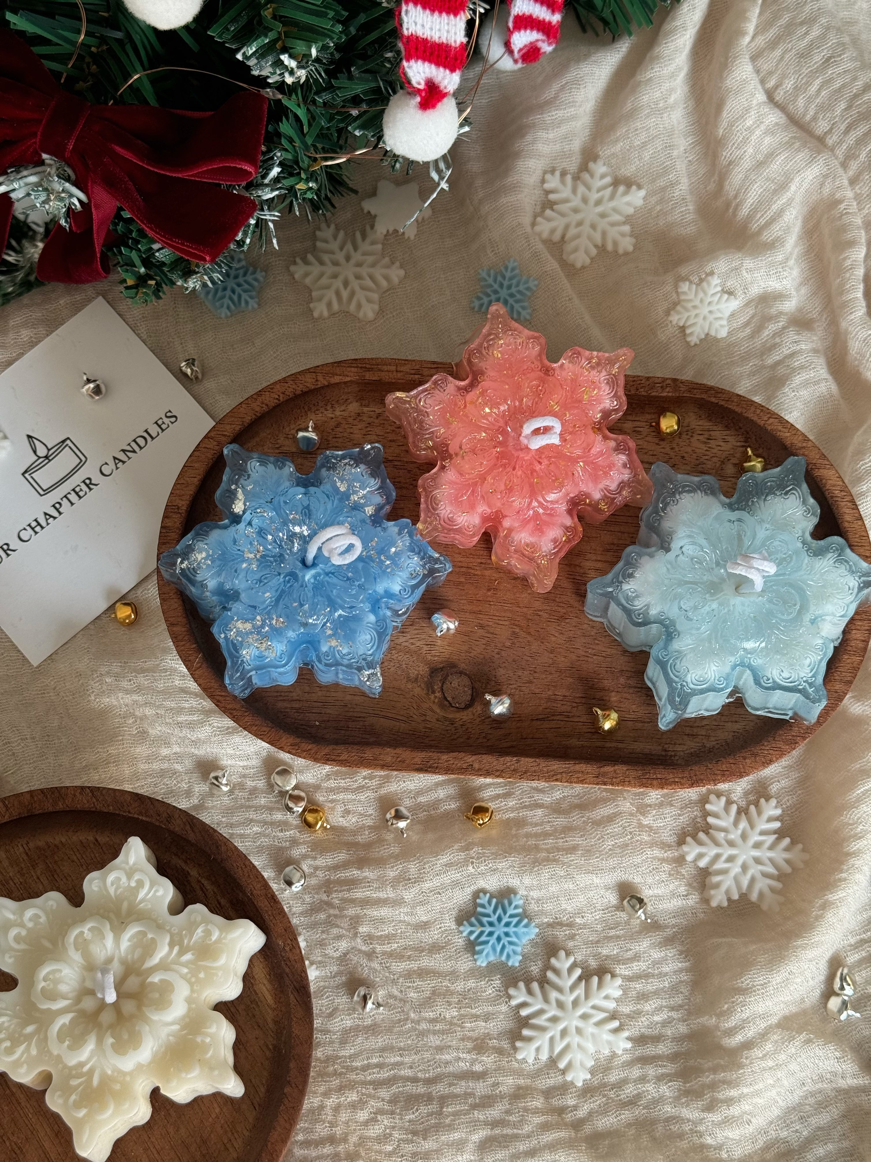 Snowflake Gel Candle