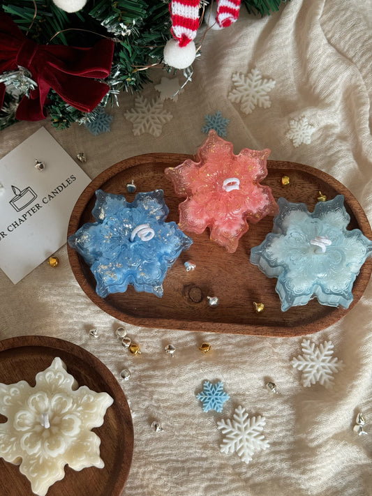 Snowflake Gel Candle