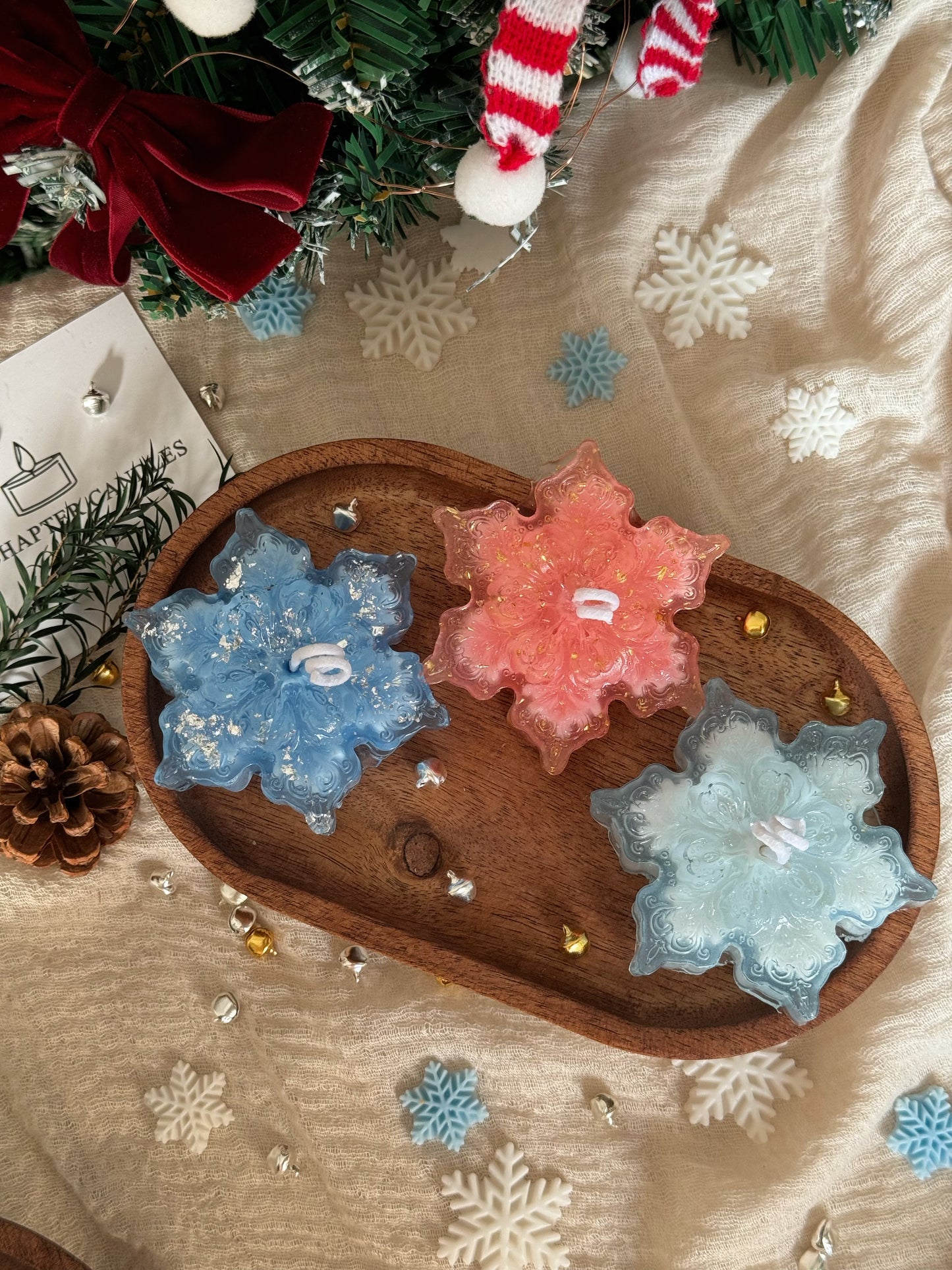 Snowflake Gel Candle