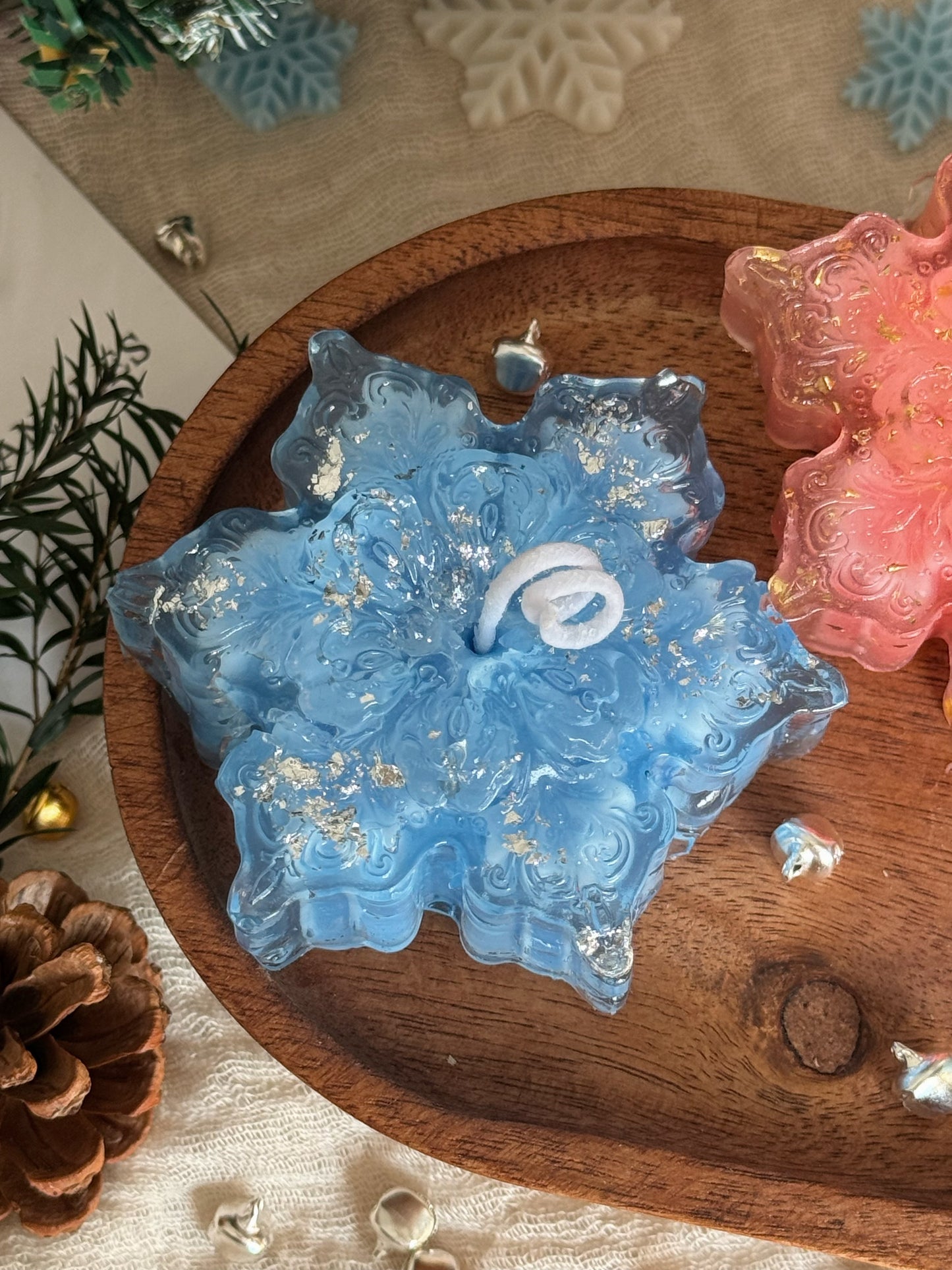 Snowflake Gel Candle