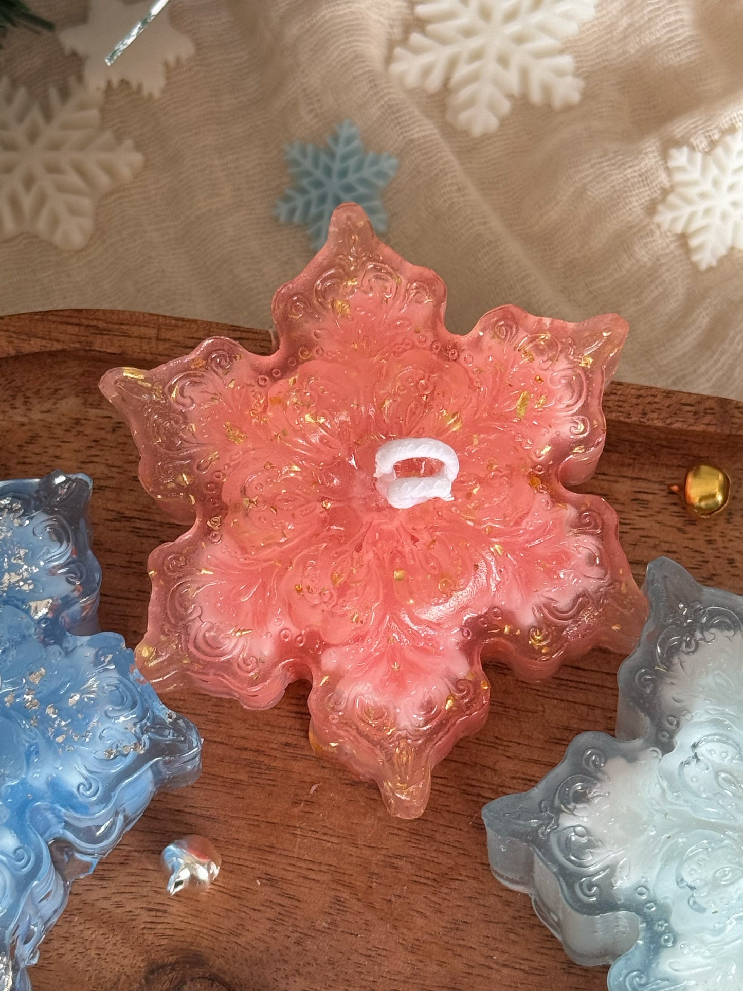 Snowflake Gel Candle