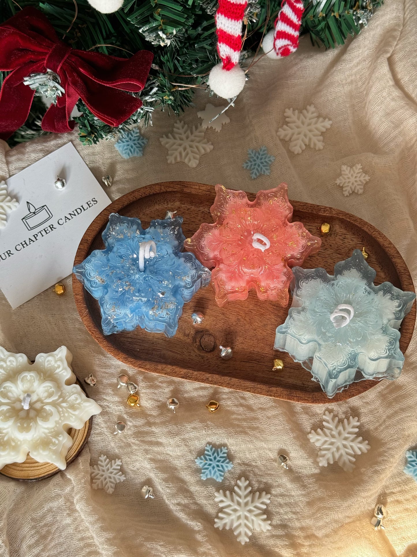 Snowflake Gel Candle