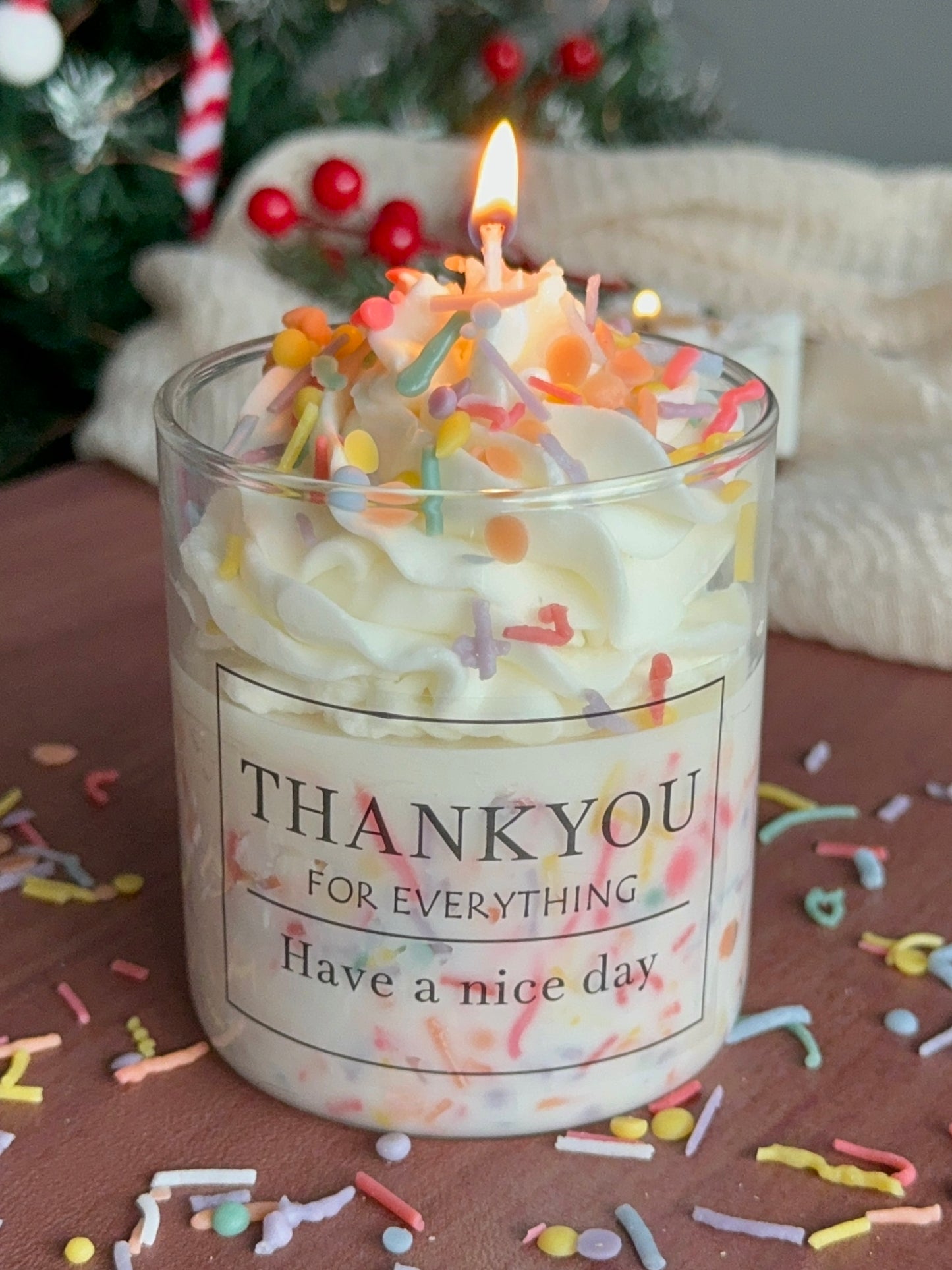 Sprinkle Candy Cup Candle