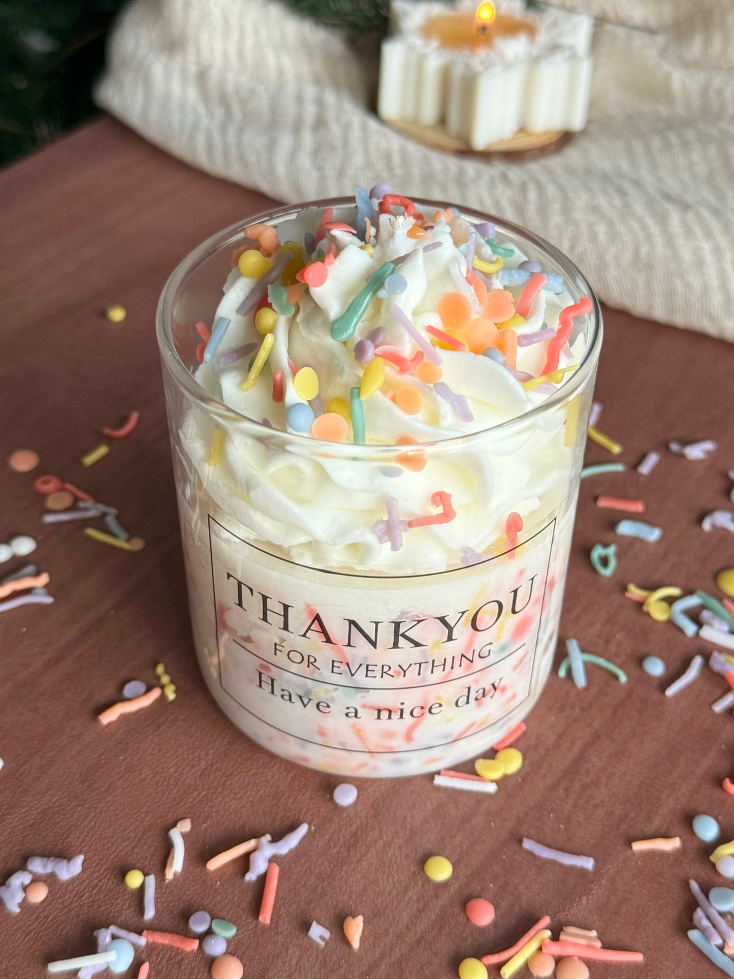Sprinkle Candy Cup Candle